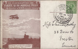 141323 1911 FIRST U.K. AERIAL POST THREE LONDON REPRINT POSTCARDS IN BROWN TO SAME ADDRESSEE IN PRESTON WITH COMMENTS ON THE WEATHER.