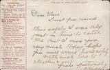 141324 1911 FIRST U.K. AERIAL POST LONDON POSTCARD IN RED-BROWN TO ILFRACOMBE. DEVON.