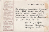 141328  1911 FIRST U.K. AERIAL POST LONDON REPRINT POSTCARD IN BROWN TO CHRISTCHURCH, NEW ZEALAND.