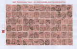 141345 COLLECTION 1881 1D VENETIAN RED (SG166) INCLUDING 12 IMPRIMATURS, 'SPECIMEN' OVERPRINTS, DIE PROOF AND PLATE RECONSTRUCTION.