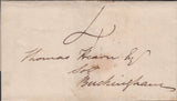 141398 1839 UNIFORM 4D POST WIMBORNE, DORSET TO BUCKINGHAM WITH MANUSCRIPT '4'.