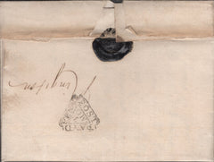 141411 1751 MAIL USED WITHIN LONDON HAMPSTEAD TO CHANCERY LANE WITH VERY FINE TEMPLE OFFICE DOCKWRA HANDSTAMP (L357).