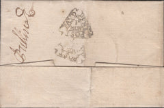 141412 1728 MAIL USED WITHIN LONDON WITH ST PAUL'S OFFICE DOCKWRA HANDSTAMP (L347).