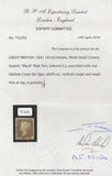 141425 1841 1D RED PL.10 (SG7)(SJ) GOOD USED, SUPERB  STRIKE RED MALTESE CROSS (SPEC A2va),