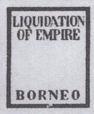141436 1944 1½d GERMAN PROPAGANDA FORGERY 'LIQUIDATION OF EMPIRE/BORNEO' OVERPRINT FINE USED.