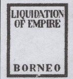 141438 1944 2½d GERMAN PROPAGANDA FORGERY 'LIQUIDATION OF EMPIRE/BORNEO' OVERPRINT, FINE USED.