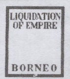 141439 1944 3D GERMAN PROPAGANDA FORGERY 'LIQUIDATION OF EMPIRE/BORNEO' OVERPRINT, FINE USED.