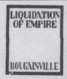141440  1944 ½d GERMAN PROPAGANDA FORGERY 'LIQUIDATON OF EMPIRE/BOUGAINVILLE' OVERPRINT, GOOD USED.