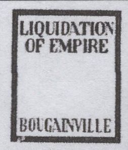 141440  1944 ½d GERMAN PROPAGANDA FORGERY 'LIQUIDATON OF EMPIRE/BOUGAINVILLE' OVERPRINT, GOOD USED.