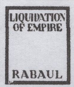 141446 1944 ½d GERMAN PROPAGANDA FORGERY 'LIQUIDATION OF EMPIRE/RABAUL' FINE UNUSED.