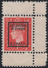 141447 1944 1D GERMAN PROPAGANDA FORGERY 'LIQUIDATION OF EMPIRE/RABAUL' OVERPRINT , SUPERB UNUSED.
