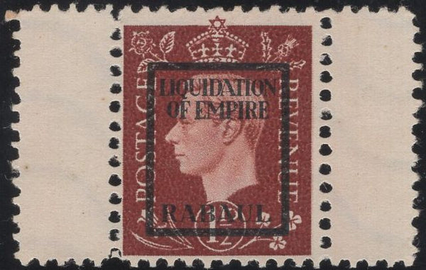141448 1944 1½d GERMAN PROPAGANDA FORGERY  'LIQUIDATION OF EMPIRE/RABAUL' , FINE UNUSED.