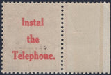 141452 CIRCA 1922 KGV 1D (SG357) POST OFFICE EXPERIMENTS WITH ADVERTISMENTS ON REVERSE.