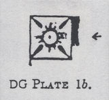 141458  1840-1841 MATCHED TRIO 1D GREY-BLACK PL.1A (SG3), 1D BLACK PL.1B (SG2) AND 1D RED PL.1B (SG7)  ALL LETTERED DG, PLATE 1B's SHOWING ROLLER FLAW (SPEC AS5k/AS7k).