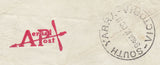 141479 1911 FIRST OFFICIAL U.K. AERIAL POST LONDON ENVELOPE IN SCARLET TO MELBOURNE, AUSTRALIA.