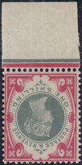 141492 1900 1S GREEN AND CARMINE WATERMARK INVERTED (SG 214Wi) UNMOUNTED O.G.