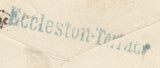 141498 1854 MAIL USED IN LONDON 1D PL.182 (SG17), 'Eccleston-Terrace' RECEIVERS HANDSTAMP.