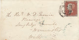 141501  1855 MAIL BERKHAMPSTEAD, HERTS TO WARMINSTER DIE 1 1D RES.PL.5 (SG22).