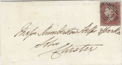 141508 1855 MAIL BILSTON, STAFFS TO CHESTER 1D PL.194 (SG17).