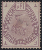141524 1884 1½d LILAC WATERMARK INVERTED (SG188Wi) GOOD UNUSED.