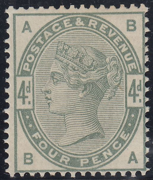 141532 1884 4D DULL GREEN (SG192) SUPERB UNUSED.