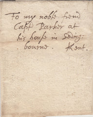 141535 1632 LARGE PART LETTER LONDON TO SITTINGBOURNE, KENT.