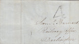 141544 1840 MAIL CARLISLE TO DARLINGTON DATED JAN 3 1840 WITH UNIFORM FOURPENNY POST HANDSTAMP '4' OF CARLISLE.
