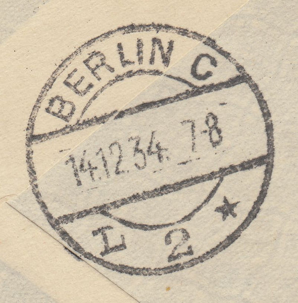 141555 1934 AIRMAIL VIA DEUTSCHE LUFTPOST WIMBLEDON TO ARGENTINA WITH 1S X 4.