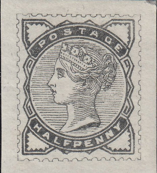 141558 1883-4 LILAC AND GREEN PROPOSED DESIGNS BY DE LA RUE, FOURTH SCHEME.