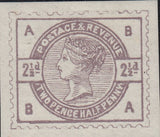 141558 1883-4 LILAC AND GREEN PROPOSED DESIGNS BY DE LA RUE, FOURTH SCHEME.