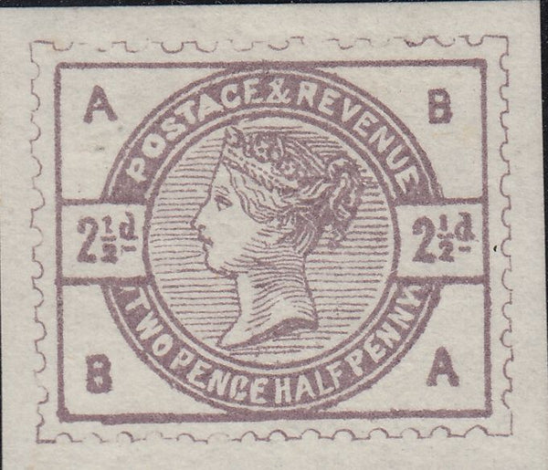 141558 1883-4 LILAC AND GREEN PROPOSED DESIGNS BY DE LA RUE, FOURTH SCHEME.