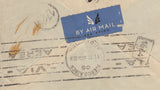 141563  1935 AIRMAIL SOUTH SHIELDS, DURHAM TO ARGENTINA VIA BERLIN WITH 2/6 SEAHORSE (SG450) AND 9D (SG427) X 2.