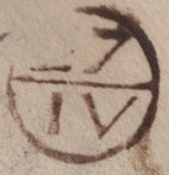 141583 1768 MAIL BUILTH, BRECON TO QUEEN ANNE'S BOUNTY IN LONDON WITH 'HAY' HANDSTAMP (W1110) AND REFERENCE TO 'MONMOUTH CARRIER'.