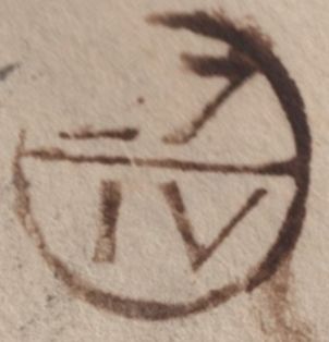 141583 1768 MAIL BUILTH, BRECON TO QUEEN ANNE'S BOUNTY IN LONDON WITH 'HAY' HANDSTAMP (W1110) AND REFERENCE TO 'MONMOUTH CARRIER'.