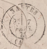 141591 1872 MAIL BUTE DOCKS, CARDIFF TO FRANCE WITH 3D ROSE PL.7 (SG103).