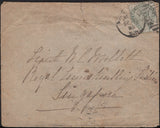 141627 1885 MAIL LONDON TO SINGAPORE WITH 5D GREEN (SG193).