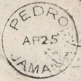 141635 1886 MAIL LONDON TO ST ANNE'S, JAMAICA WITH 4D GREEN (SG192).