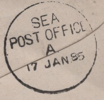 141639 1885 MAIL CANTERBURY, KENT TO PUNJAB, INDIA WITH 5D GREEN (SG193).