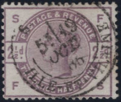 141647 1884 2½D LILAC (SG190) FINE USED WITH 'ST MALO' CANCELLATION.