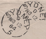 141649 THREE COVERS 1884/1885 FROM LONDON TO 'LIFU, LOYALTY ISLANDS, NEW CALEDONIA, S. PACIFIC' WITH 4D GREEN (SG192).