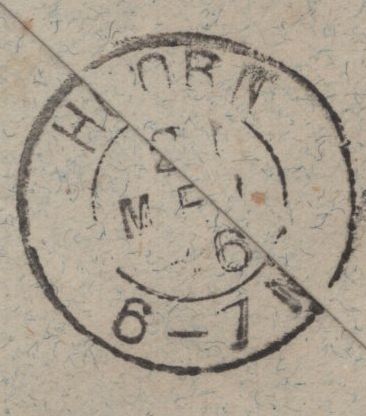 141653 1886 MAIL SOUTH KENSINGTON TO HOORN, HOLLAND WITH 2½D LILAC (SG190).