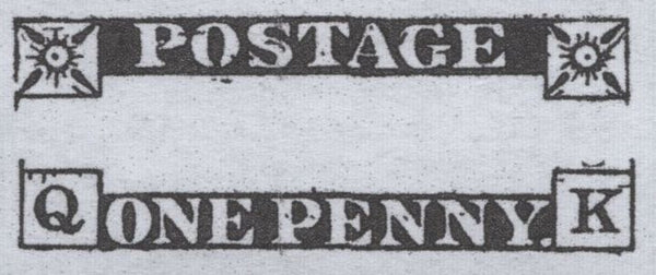 141660 1840 1D BLACK PL.6 (SG2) (QK RE-ENTRY SPEC AS41a) FINE USED.