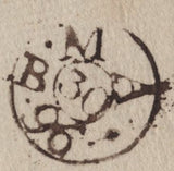 141681 1796 MAIL HAY ON WYE, BRECON TO LONDON WITH 'HAY' HAND STAMP (W1115).