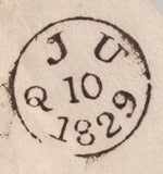 141696 1829 MAIL LONDON TO PENKRIDGE, STAFFS WITH 'STAFFORD/Penny Post' HAND STAMP (ST604).