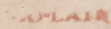 141702 1821 MAIL TIPTON, STAFFS TO ROCHDALE WITH 'P.P.8/UNPD' BIRMINGHAM PENNY POST RECEIVERS HAND STAMP OF TIPTON AND 'TOO-LATE' HAND STAMP.