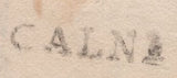 141703 1832 MAIL CALNE, WILTS TO THRAPSTON, NORTHANTS WITH 'CALNE' HAND STAMP (W117) AND 'Thrapston/Penny Post' HAND STAMP (NN221).