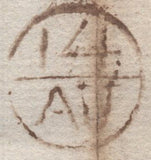 141710 1786 MAIL STOKE GREEN, BERKS TO LONDON WITH '25 WINDSOR' FIRST TYPE MILEAGE MARK (BR486).