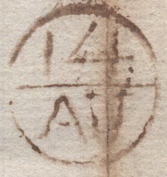 141710 1786 MAIL STOKE GREEN, BERKS TO LONDON WITH '25 WINDSOR' FIRST TYPE MILEAGE MARK (BR486).