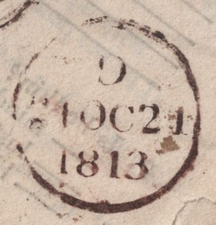 141716 1813 HEALTH QUESTIONNAIRE CHATHAM TO NORWICH WITH INSPECTORS MARK AND 'CHATHAM/31' MILEAGE MARK (KT241).