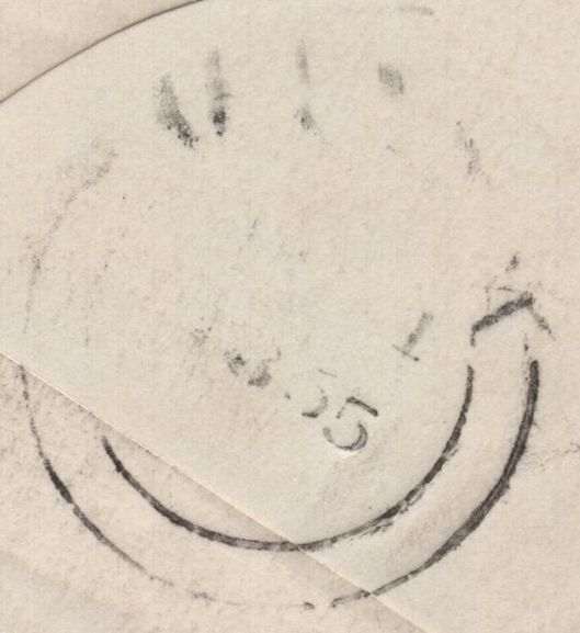 141719 1855 CRIMEA WAR MAIL FROM THE CRIMEA TO MALTA CHARGED '5'.